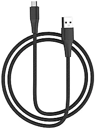 Кабель USB Hoco X32 Excellent micro USB Cable Black - миниатюра 2
