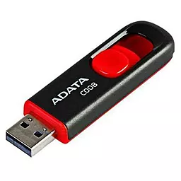 Флешка ADATA 16Gb C008 Black/Red USB 2.0 (AC008-16G-RKD) - мініатюра 2