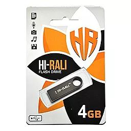 Флешка Hi-Rali Shuttle Series 4GB USB 2.0 (HI-4GBSHBK) Black
