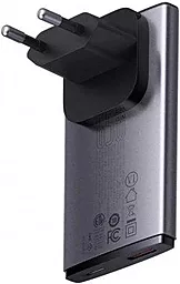 Сетевое зарядное устройство Baseus 65W GaN5 Pro Ultra-Slim 5A USB-A-C + USB-C-C Cable Gray - миниатюра 2