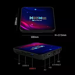 Смарт приставка Android TV Box H96 Max V11 4/32 GB - миниатюра 6