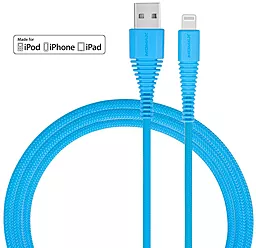 Кабель USB Momax Tough Link Lightning Cable 1.2m Blue (DL8B) - миниатюра 2