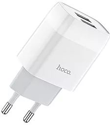 Сетевое зарядное устройство Hoco C73A Glorious 2USB White - миниатюра 2