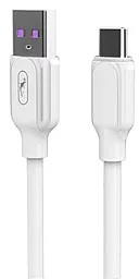 USB Кабель SkyDolphin S56T Super Fast TPE USB Type-C Cable White (USB-000572)