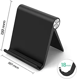 Настольный держатель Ugreen LP115 Multi-Angle Adjustable Portable Stand for iPad Black  - миниатюра 2