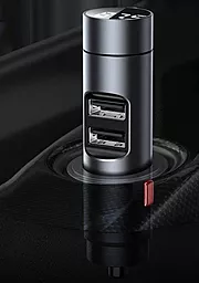 Автомобильное зарядное устройство Baseus Energy Column Car Wireless MP3 Charger Silver (CCNLZ-B0G) - миниатюра 7