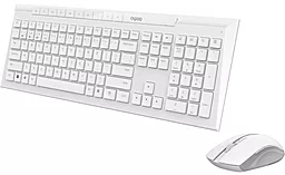 Комплект (клавиатура+мышка) Rapoo 8210M White - миниатюра 2