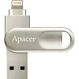 Флешка Apacer AH790 Dual Lightning 32GB (AP32GAH790S-1) Silver - миниатюра 2
