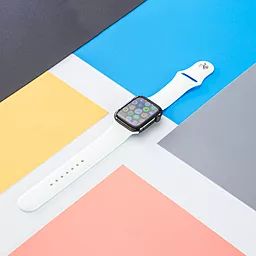 Змінний ремінець COTEetCI W3 Sport Band White для розумного годинника Apple Watch 42mm/44mm/45mm/49mm (CS2086-WH) - мініатюра 2