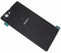Задняя крышка корпуса Sony Xperia Z1 Compact D5503 со стеклом камеры Black