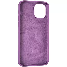 Чехол Silicone Case Full для Apple iPhone 12, iPhone 12 Pro Purple - миниатюра 3