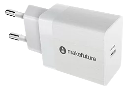 Сетевое зарядное устройство MAKE 25w PD USB-C home charger white (MCW-311PWH) - миниатюра 2