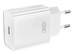 Сетевое зарядное устройство XO CE15 20w PD USB-C fast charger + USB-C to USB-C cable white - миниатюра 2