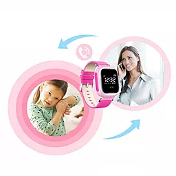 Смарт-годинник Smart Baby Q60 GPS-Tracking Watch Pink - мініатюра 4