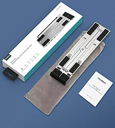Мультипортовый USB Type-C хаб Choetech 7-in-1 подставка для ноутбука silver (HUB-M43-SL) - миниатюра 5