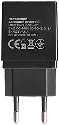 Сетевое зарядное устройство Florence 2xUSB 2A + USB Type-C Cable Black (FL-1021-KT) - миниатюра 3