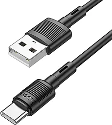 Кабель USB Hoco X83 Victory USB Type-C Cable Black - миниатюра 2