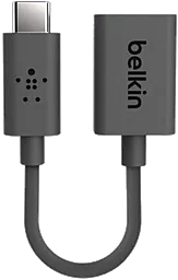 OTG-переходник Belkin USB-C to USB-A Adapter 0.14m Black (F2CU036bt) - миниатюра 2