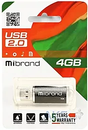 Флешка Mibrand Cougar 4GB USB 2.0 (MI2.0/CU4P1B) Black - миниатюра 2