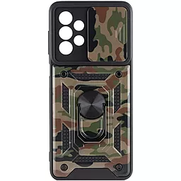 Чехол Epik Camshield Serge Ring Camo для Samsung Galaxy A13 4G Army Brown - миниатюра 3