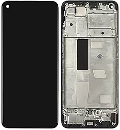 Дисплей Oppo Reno 5 Lite с тачскрином и рамкой, (TFT, без функции отпечатка пальца), Black