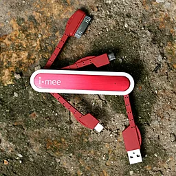 USB Кабель Melkco i-mee кабель 3 в 1 (micro USB/30pin/lightning) - мініатюра 2