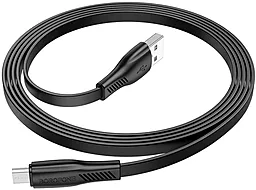 Кабель USB Borofone BX85 2.4A micro USB Cable Black - миниатюра 4
