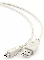 Кабель USB Cablexpert 10w 2.1a 0.9m Mini USB cable White (CC-USB2-AM5P-3) - миниатюра 2