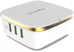 Сетевое зарядное устройство с быстрой зарядкой ColorWay 1QC3.0+5AutoID 6USB 7A White (CW-CHS019Q-WT)