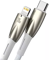 Кабель USB PD Baseus Glimmer 20W USB Type-C - Lightning Cable White (CADH000002) - миниатюра 2