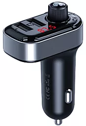 Автомобильное зарядное устройство XO BCC10 15.5W 3.1А 2xUSB-A Smart Bluetooth MP3+5V3.1A Car Charger Black - миниатюра 3