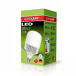 Светодиодная лампа EUROLAMP 30W E27 4000K сверхомощная (LED-HP-30274) - миниатюра 2
