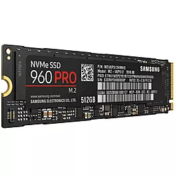Накопичувач SSD Samsung 960 Pro 512 GB M.2 2280 (MZ-V6P512BW) - мініатюра 3