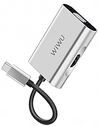 Відео перехідник (адаптер) WIWU Apollo USB-C to HDMI+VGA Silver (A20VH)