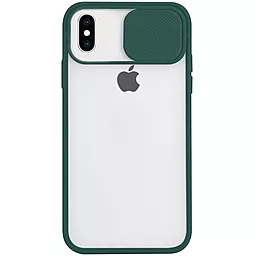 Чехол Epik Camshield matte Apple iPhone X, iPhone XS Green