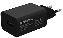 Сетевое зарядное устройство ColorWay 2A + micro USB Cable Black (CW-CHS012CM-BK) - миниатюра 2