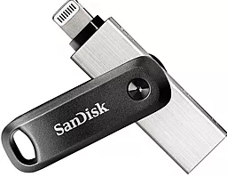Флешка SanDisk iXpand Go 64 Gb  USB 3.0 + Lightning (SDIX60N-064G-GN6NN) Black - миниатюра 2