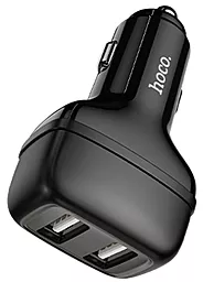 Автомобильное зарядное устройство Hoco Z36 Leader 2USB Black - миниатюра 4