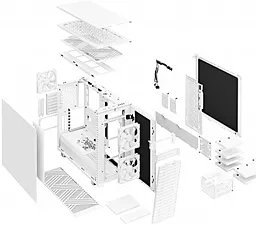 Корпус для ПК Fractal Design Define 7 White - миниатюра 6