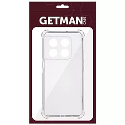 Чехол GETMAN Ease logo для OnePlus 10T Transparent - миниатюра 2