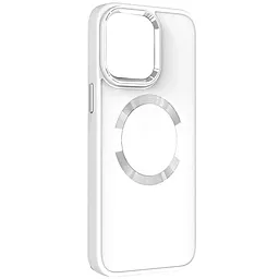Чехол Epik Bonbon Metal Style with MagSafe для Apple iPhone 15 White