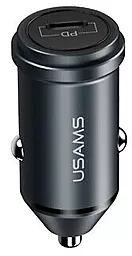 Автомобильное зарядное устройство с быстрой зарядкой Usams US-CC095 C14 18W PD3.0 Fast Charging Car Charger Gray