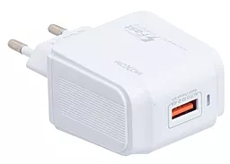 Сетевое зарядное устройство с быстрой зарядкой MOXOM KH-67Y QC3.0 + USB Type-C Cable White - миниатюра 3