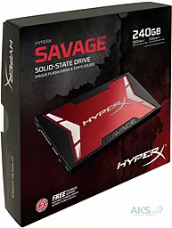 Накопичувач SSD HyperX Savage 240 GB (SHSS37A/240G) - мініатюра 4