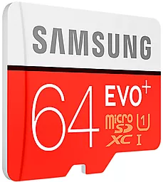 Карта памяти Samsung microSDXC 64GB Evo Plus Class 10 UHS-I U1 + SD-адаптер (MB-MC64DA) - миниатюра 4