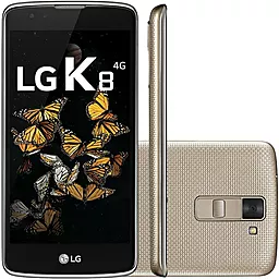 LG K350E K8 LTE Dual Sim Gold - миниатюра 2