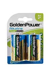 Батарейки Golden Power Power Plus D BLI 2 Alkaline LR20 - миниатюра 2