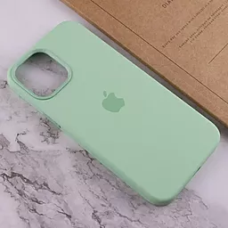 Чехол Apple Silicone Case Full with MagSafe and SplashScreen для Apple для iPhone 12  / iPhone 12 Pro Pistachio - миниатюра 3
