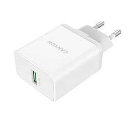 Сетевое зарядное устройство Canyon 24w QC3.0 home charger white (CNE-CHA24W)