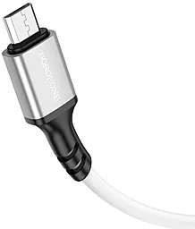 Кабель USB Borofone BX83 micro USB Cable White - миниатюра 3